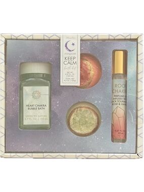 New Stargazer Keep Calm Bath & Chakra Bubble Bath Gift Set BATH FIZZERS BODY OIL